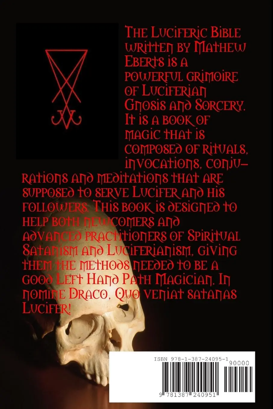 Rückseite: 9781387240951 | The Luciferic Bible | Mathew Eberts | Taschenbuch | Englisch | 2017