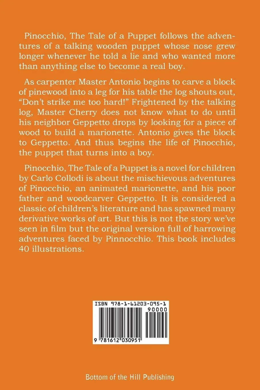 Rückseite: 9781612030951 | Pinocchio, The Tale Of A Puppet | Carlo Collodi | Taschenbuch | 2011