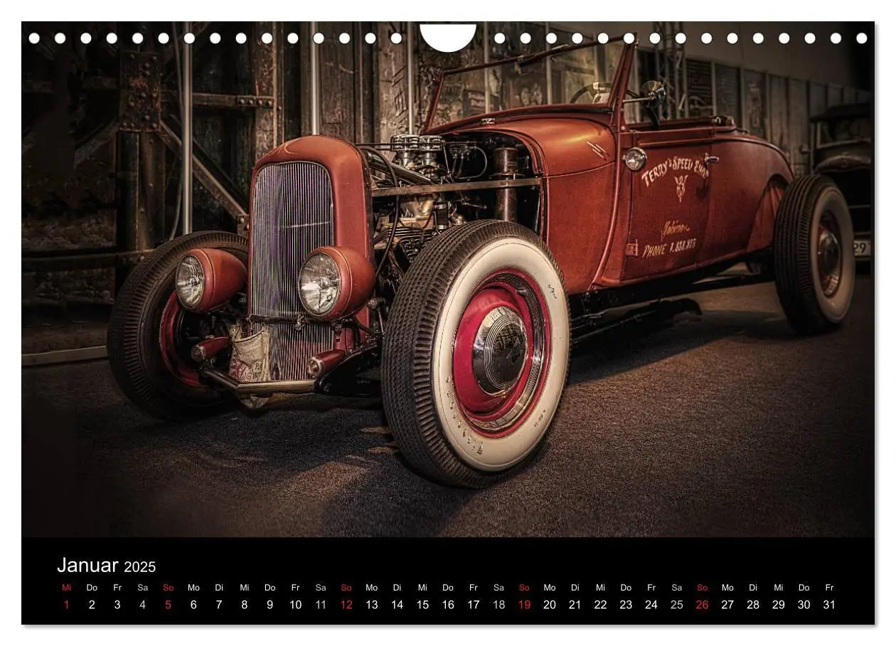 Bild: 9783435620951 | Custom Cars - Autos die begeistern (Wandkalender 2025 DIN A4 quer),...