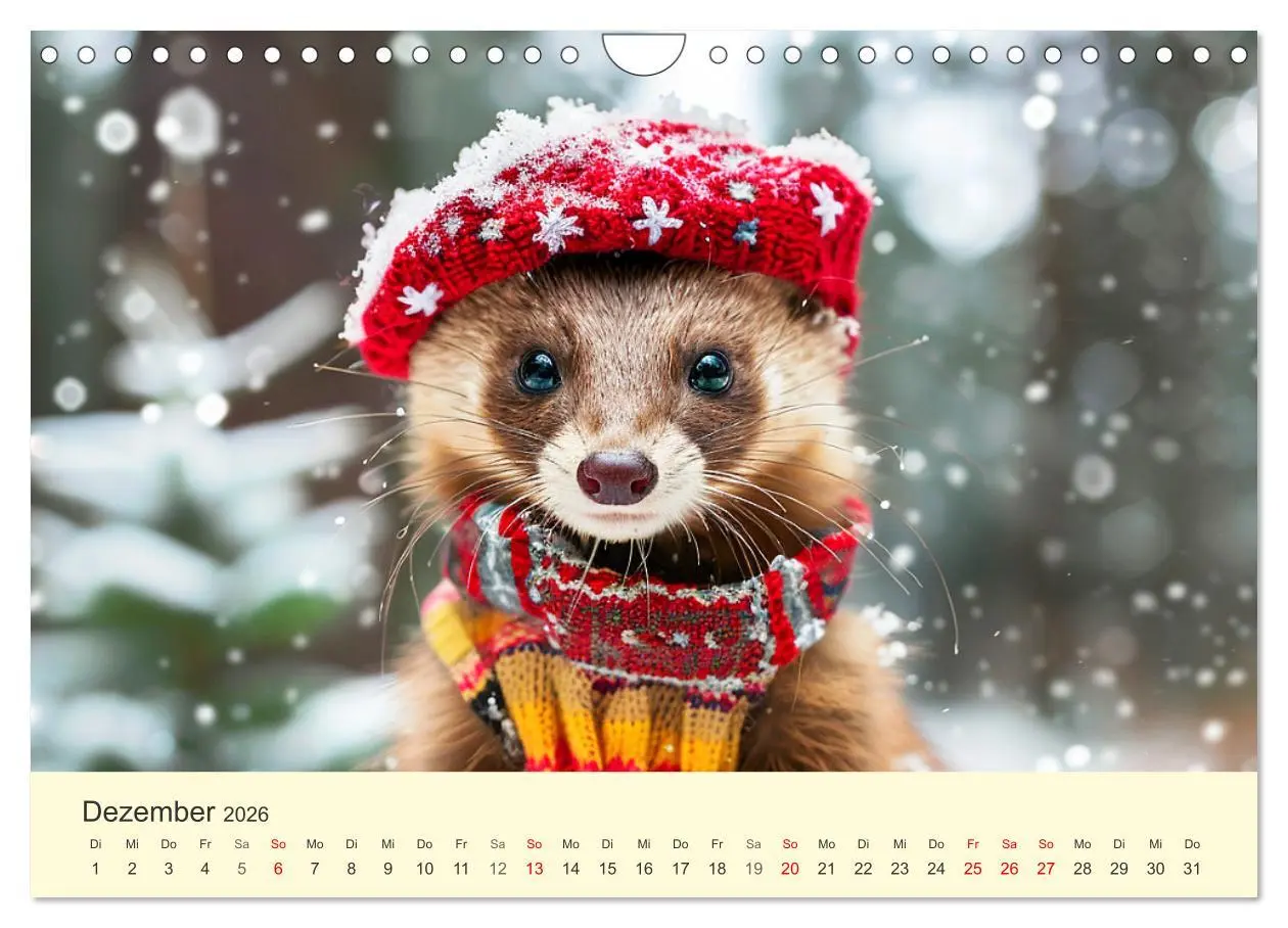 Bild: 9783457330951 | Kecke Marder. Charmante und niedliche Fashion-Ikonen (Wandkalender...