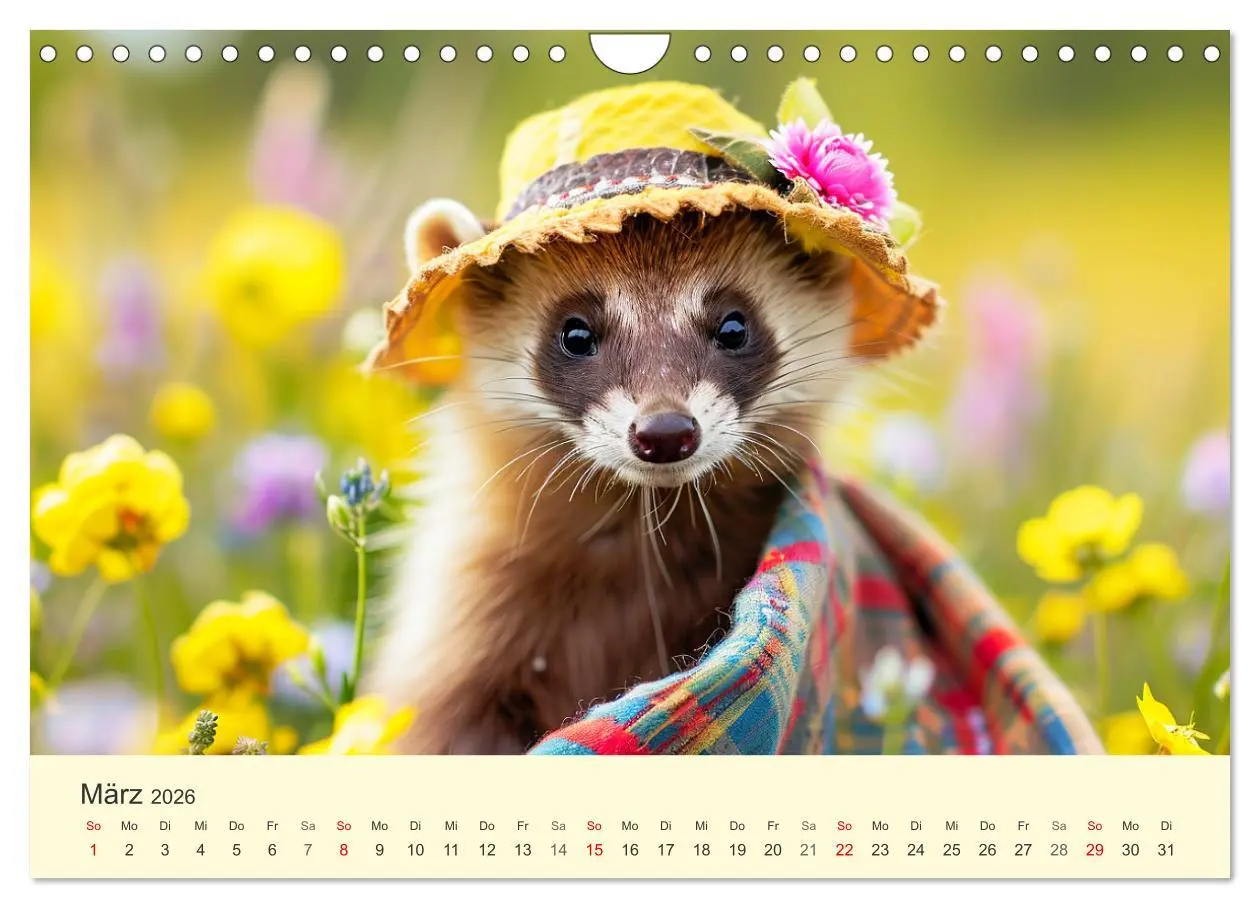 Bild: 9783457330951 | Kecke Marder. Charmante und niedliche Fashion-Ikonen (Wandkalender...