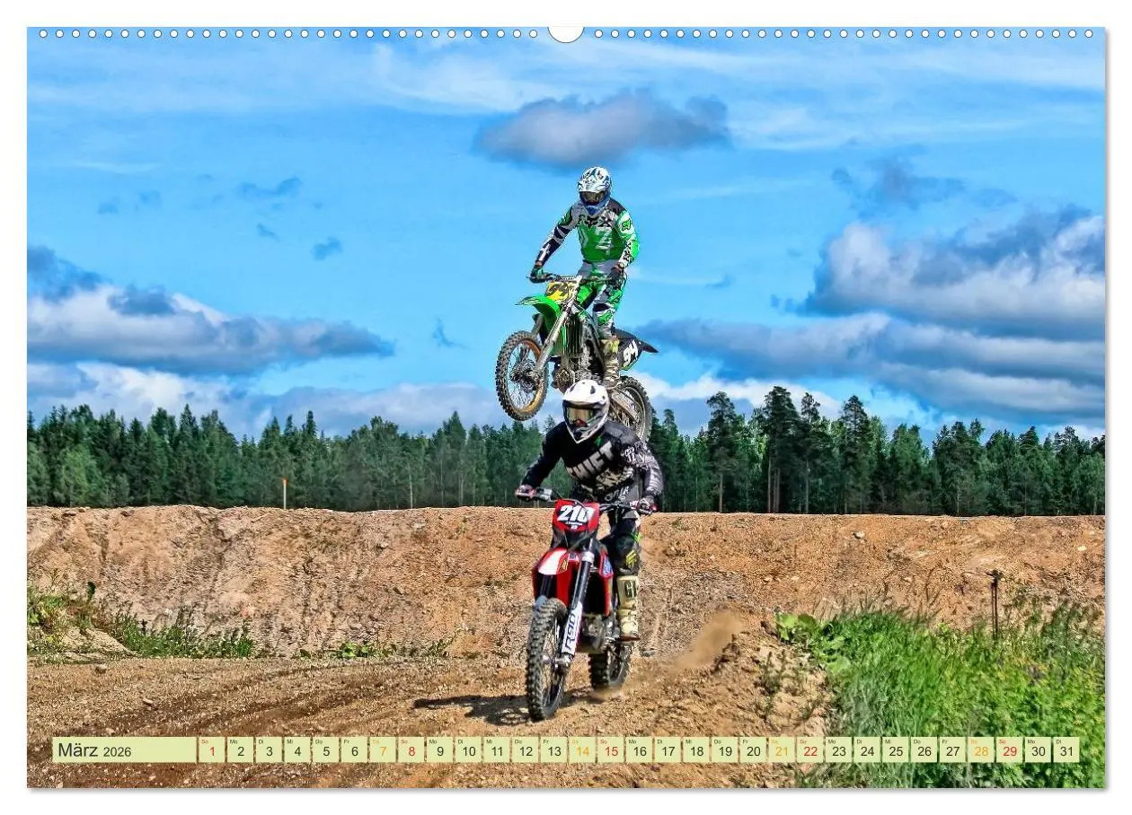Bild: 9783457950951 | Motocross - so cool (Wandkalender 2026 DIN A2 quer), CALVENDO...