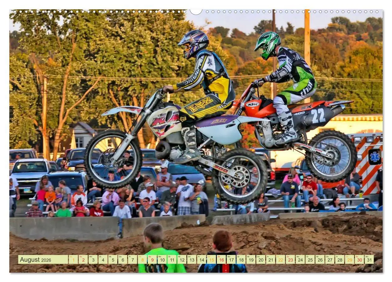 Bild: 9783457950951 | Motocross - so cool (Wandkalender 2026 DIN A2 quer), CALVENDO...