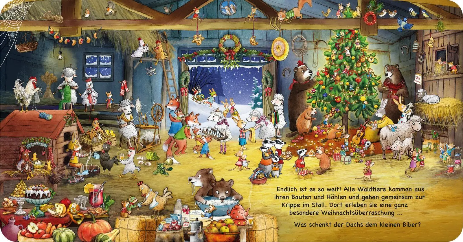 Bild: 9783480240951 | Fröhliche Weihnachten | Kleines Wimmelbuch für Kinder ab 2 Jahren