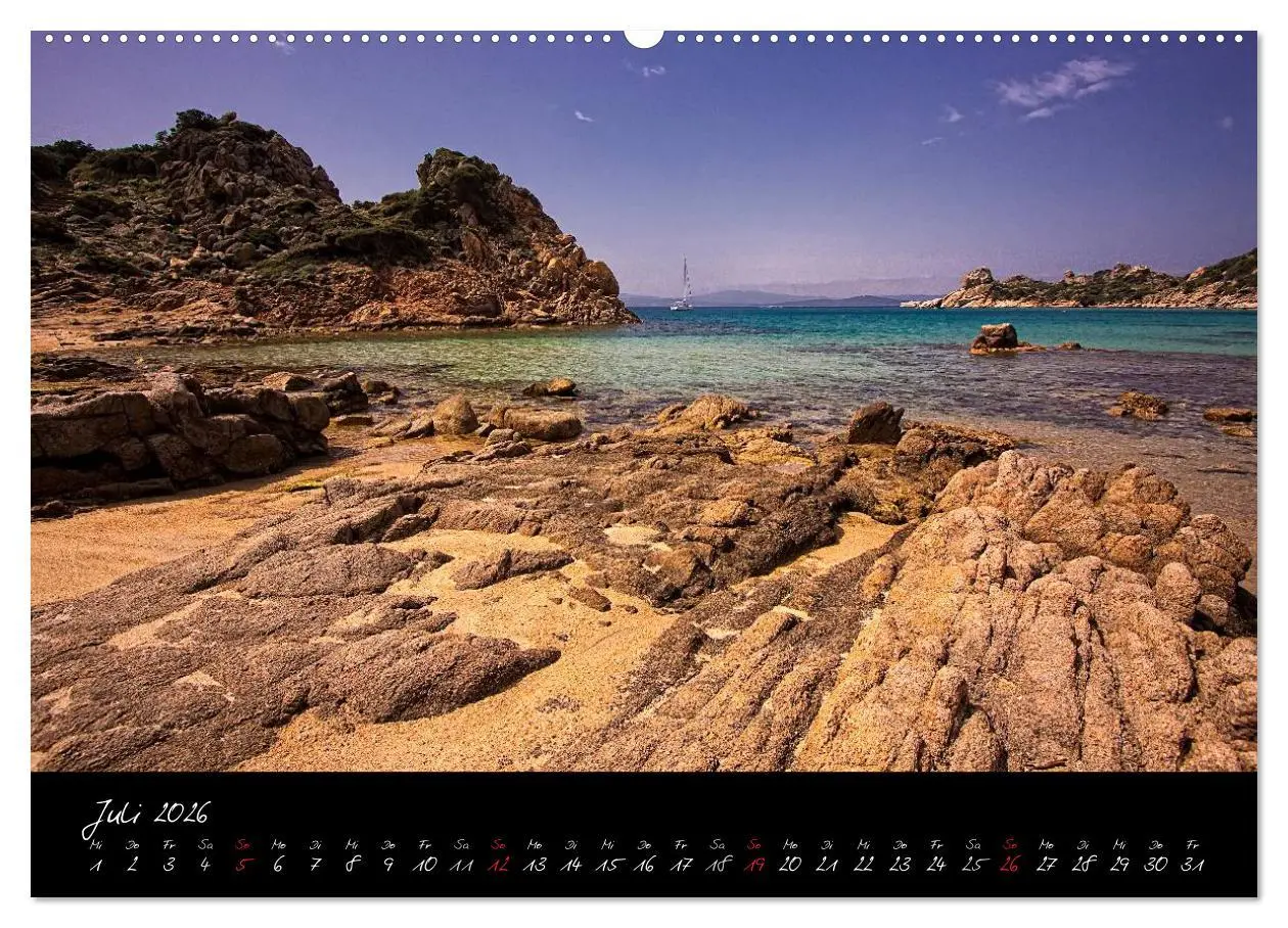 Bild: 9783516110951 | Blaues Sardinien (Wandkalender 2026 DIN A2 quer), CALVENDO...