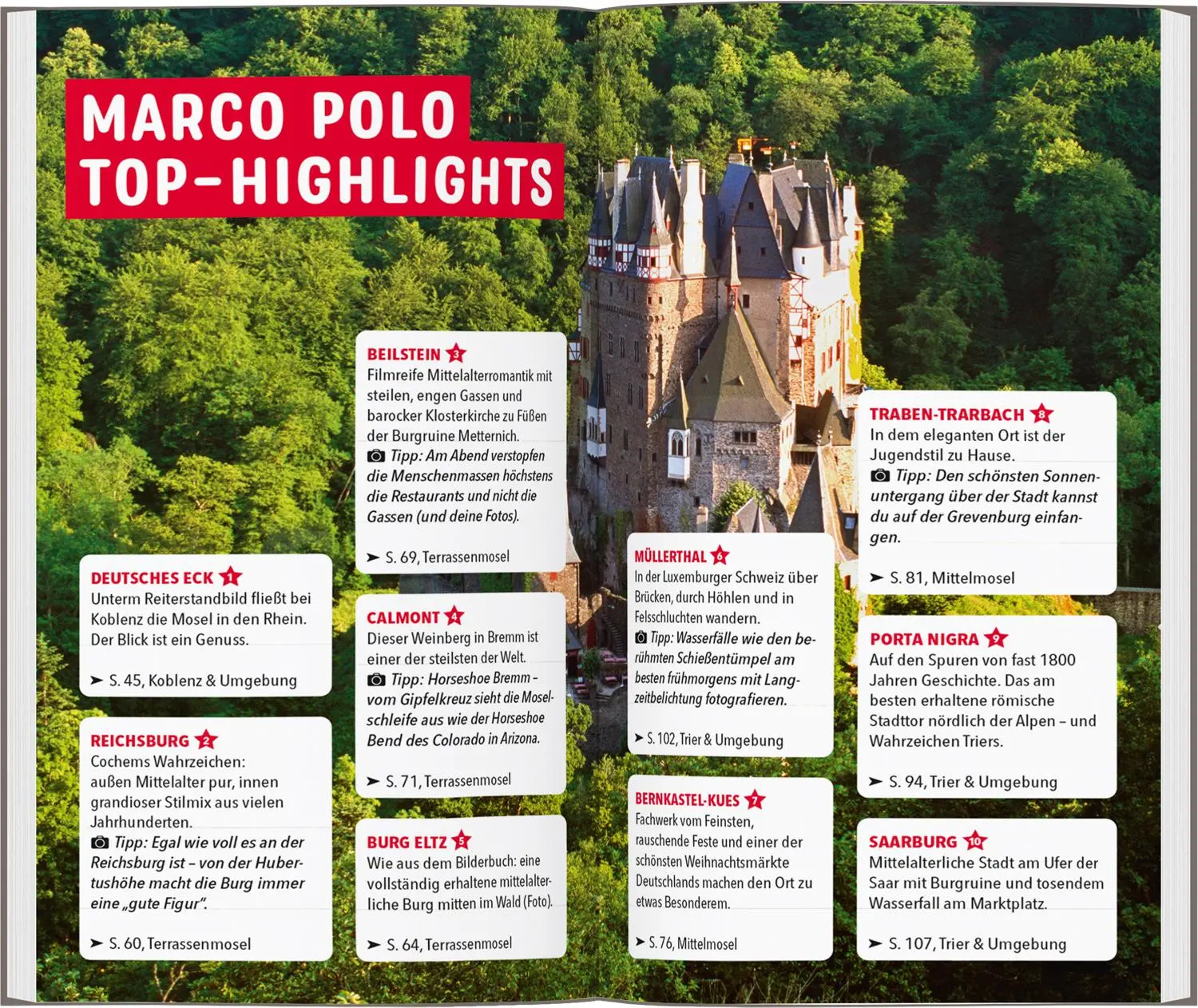 Bild: 9783829740951 | MARCO POLO Reiseführer Mosel | Jana Zieseniß (u. a.) | Taschenbuch