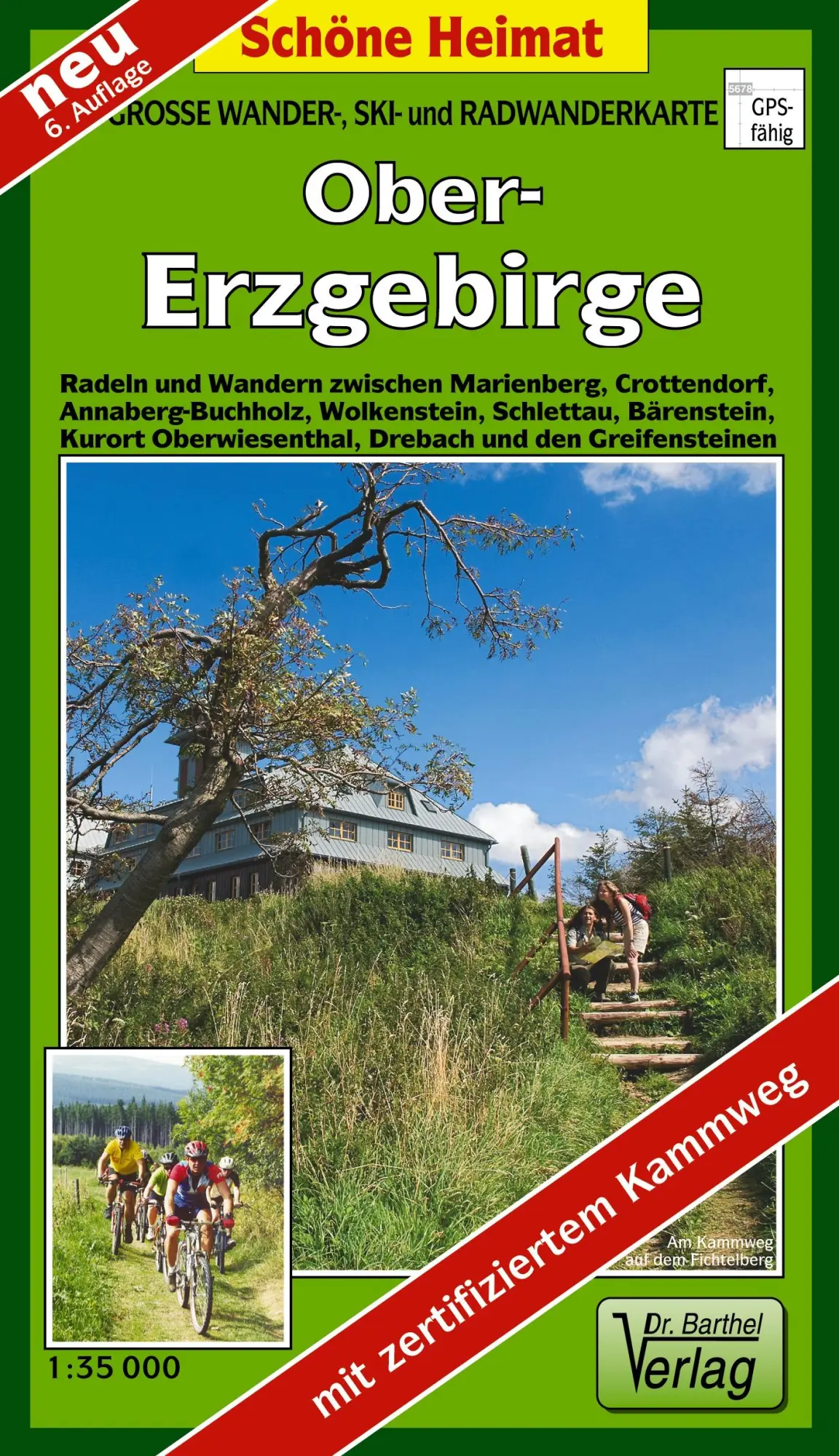 Cover: 9783895910951 | Große Wander-, Ski- und Radwanderkarte Obererzgebirge | Verlag Barthel