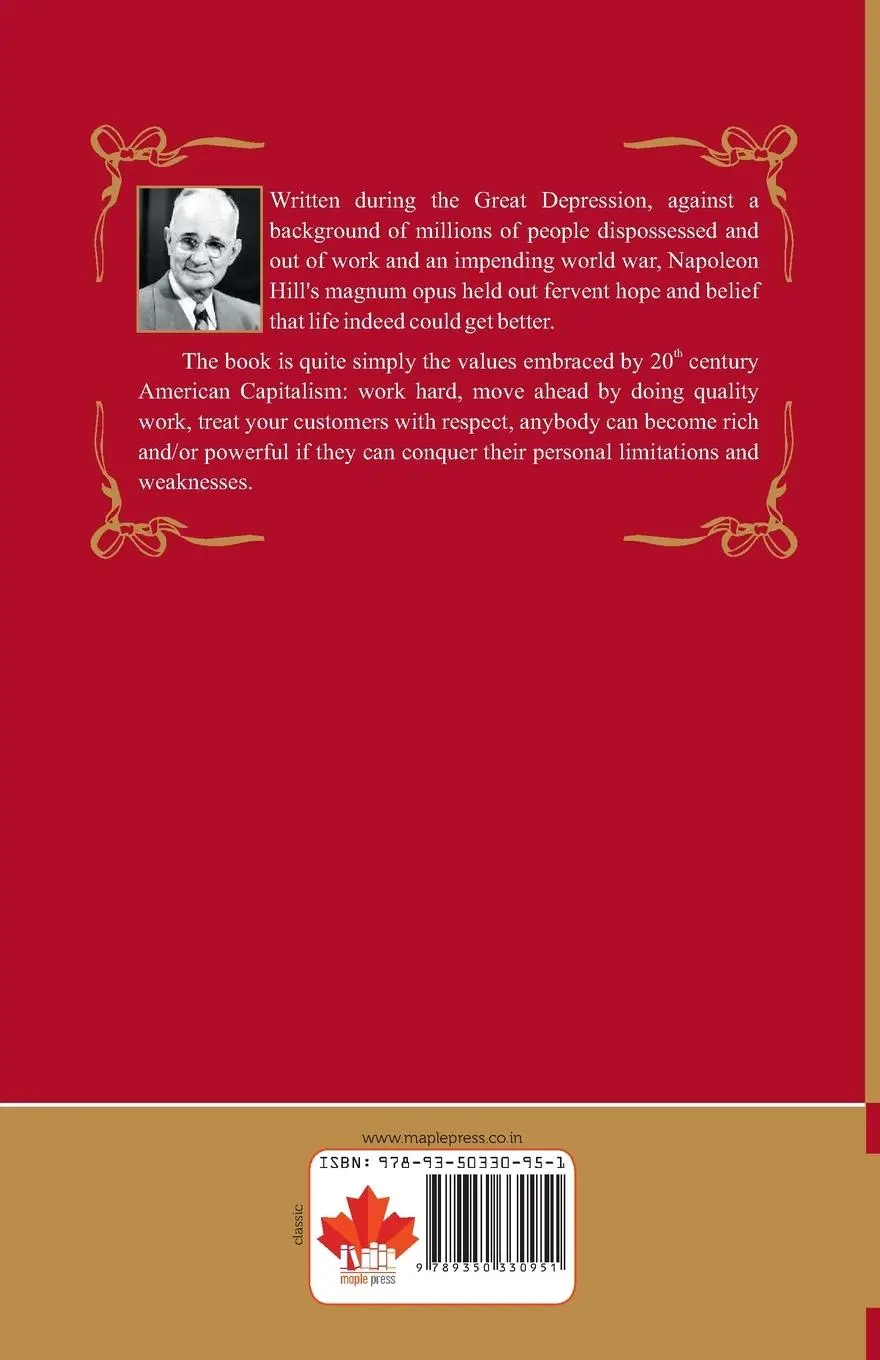 Rückseite: 9789350330951 | Think and Grow Rich | Napoleon Hill | Taschenbuch | Englisch | 2014