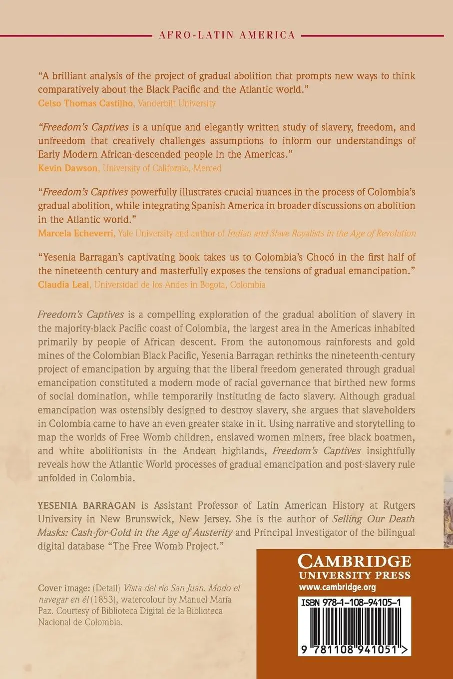 Rückseite: 9781108941051 | Freedom's Captives | Yesenia Barragan | Taschenbuch | Paperback | 2022