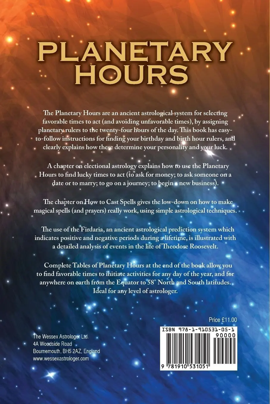 Rückseite: 9781910531051 | Planetary Hours | Bob Makransky | Taschenbuch | Englisch | 2015