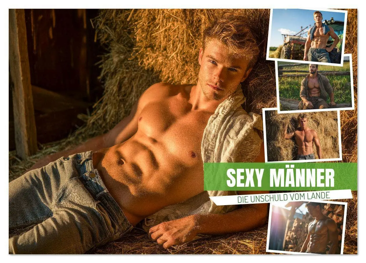 Cover: 9783516621051 | Sexy Männer - Die Unschuld vom Lande (Tischkalender 2026 DIN A5...