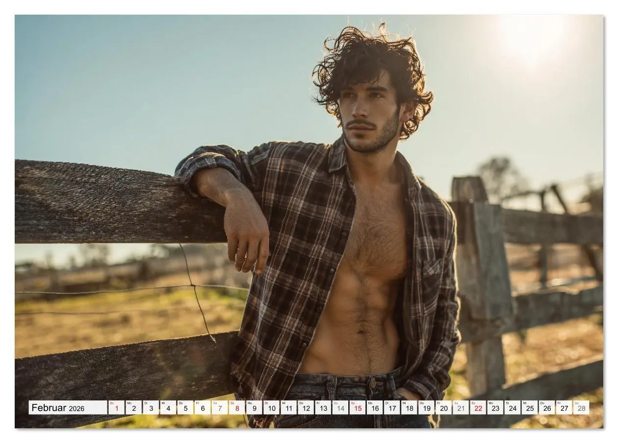 Bild: 9783516621051 | Sexy Männer - Die Unschuld vom Lande (Tischkalender 2026 DIN A5...