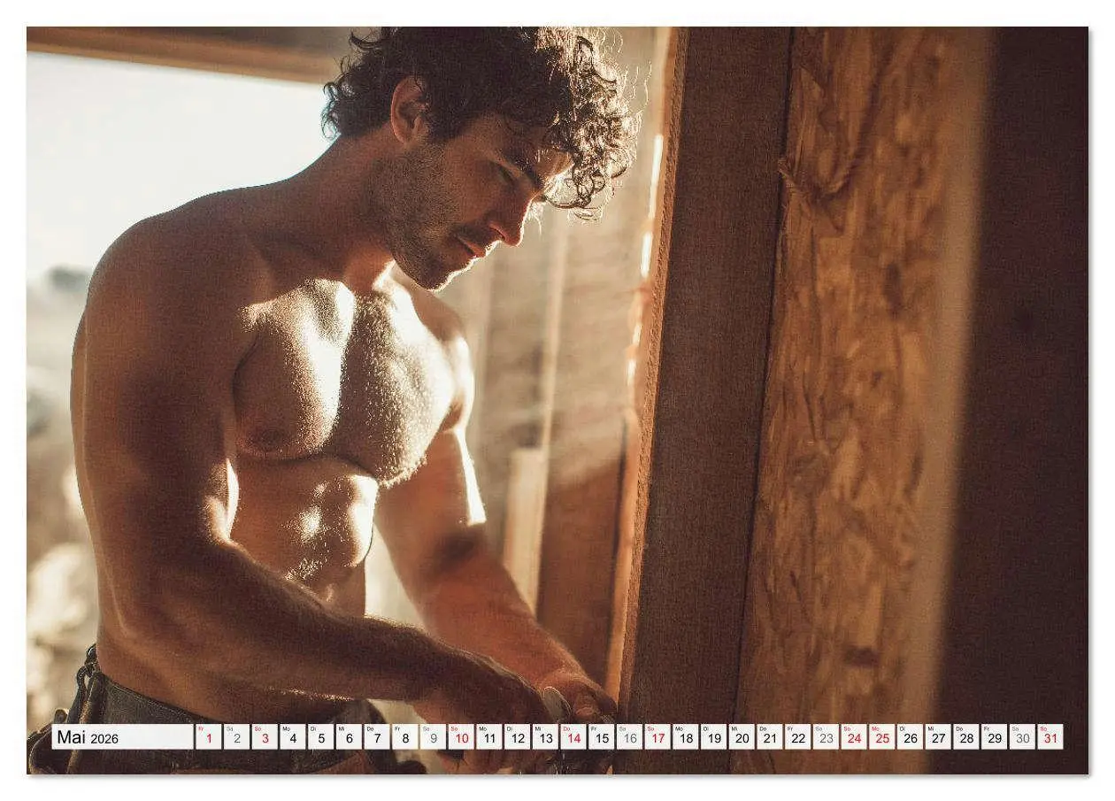 Bild: 9783516621051 | Sexy Männer - Die Unschuld vom Lande (Tischkalender 2026 DIN A5...