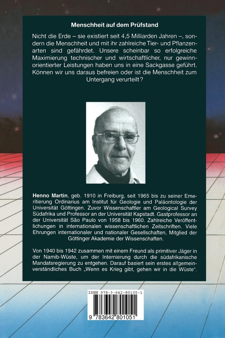 Rückseite: 9783642801051 | Menschheit auf dem Prüfstand | Henno Martin | Taschenbuch | xv | 2013