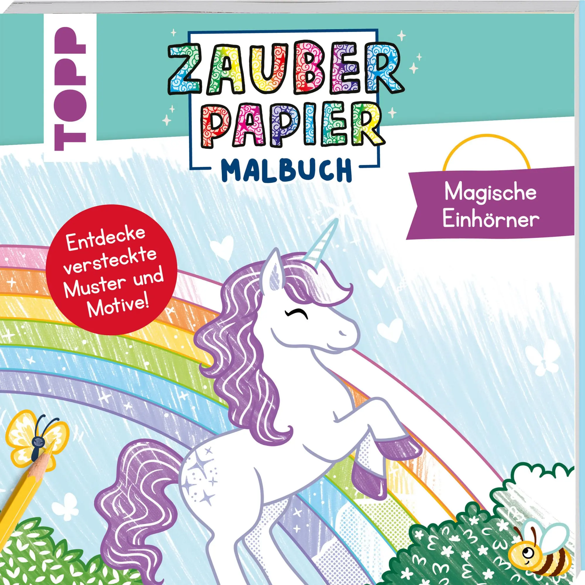 Cover: 9783735891051 | Zauberpapier Malbuch Magische Einhörner | Natascha Pitz | Taschenbuch
