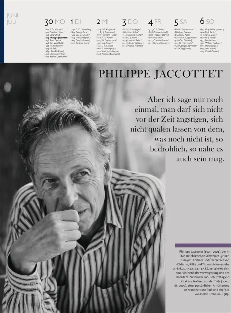 Bild: 9783840041051 | Der Literatur Kalender Wochenkalender 2025 | Claudia Jürgens | Deutsch