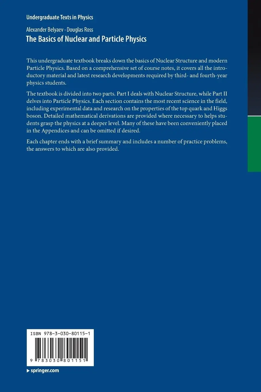 Rückseite: 9783030801151 | The Basics of Nuclear and Particle Physics | Douglas Ross (u. a.)