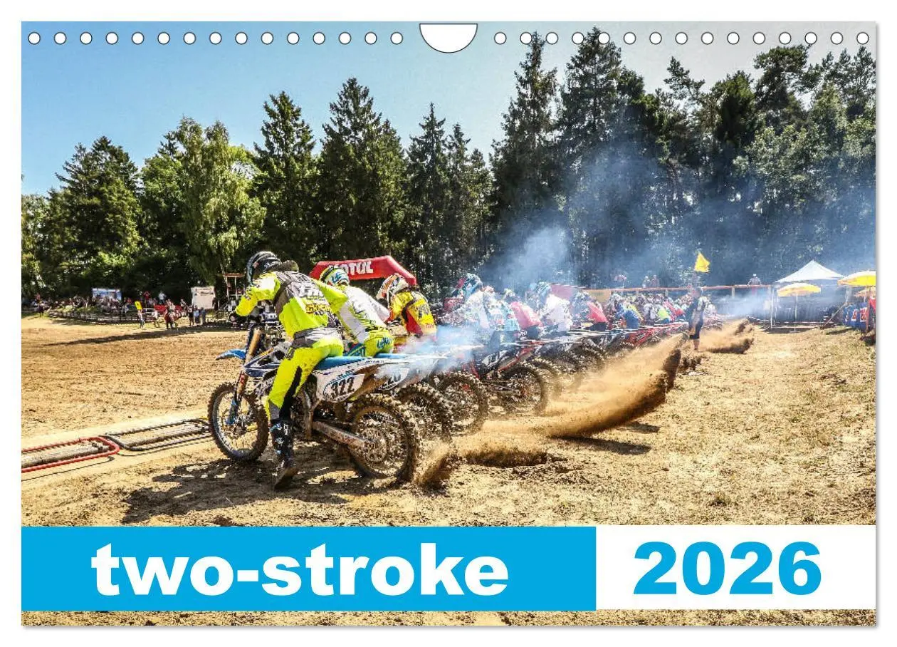 Cover: 9783457691151 | two stroke (Wandkalender 2026 DIN A4 quer), CALVENDO Monatskalender