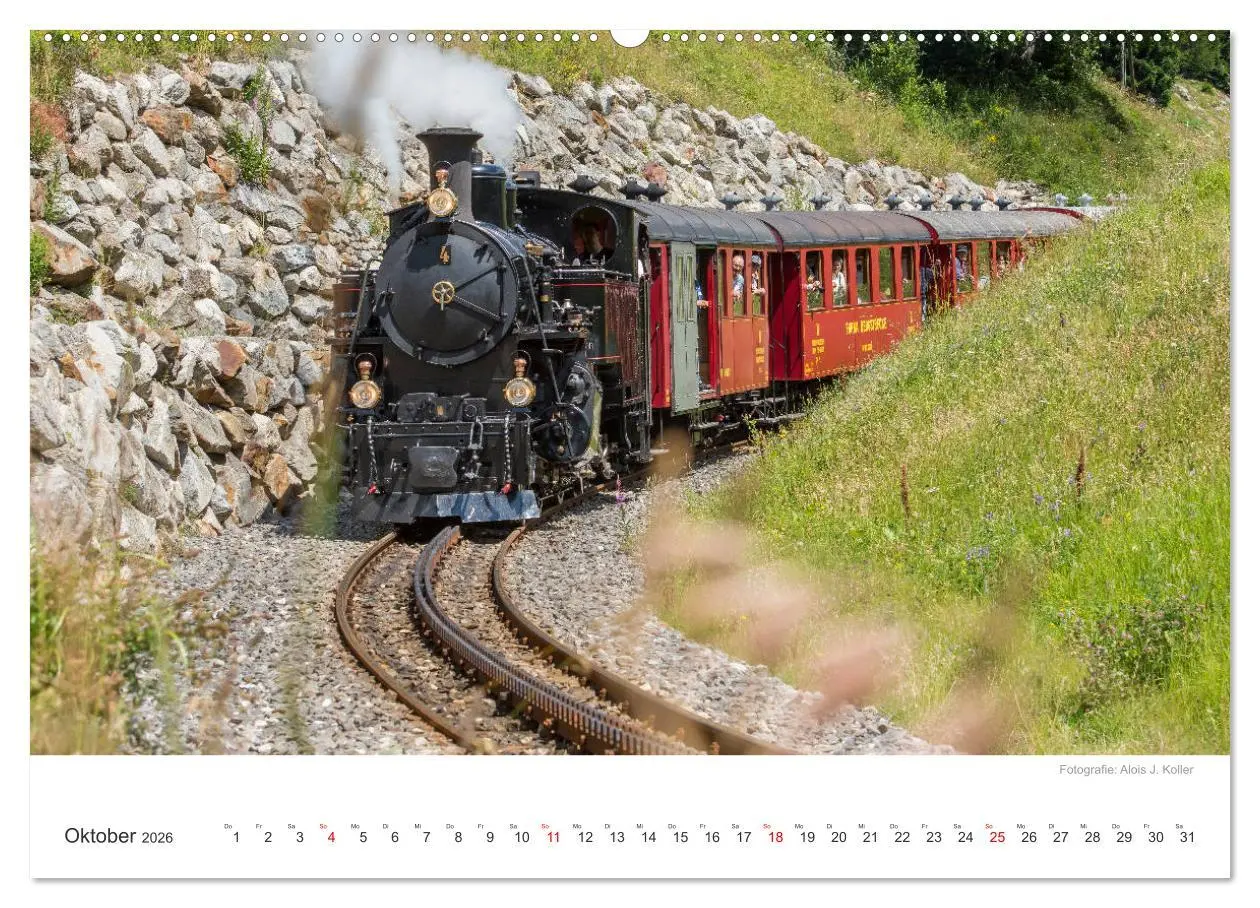 Bild: 9783457761151 | Dampfbahn Furka 2026 (hochwertiger Premium Wandkalender 2026 DIN A2...