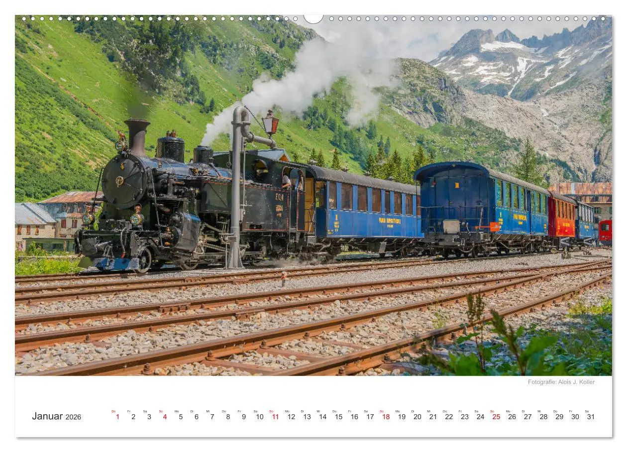Bild: 9783457761151 | Dampfbahn Furka 2026 (hochwertiger Premium Wandkalender 2026 DIN A2...
