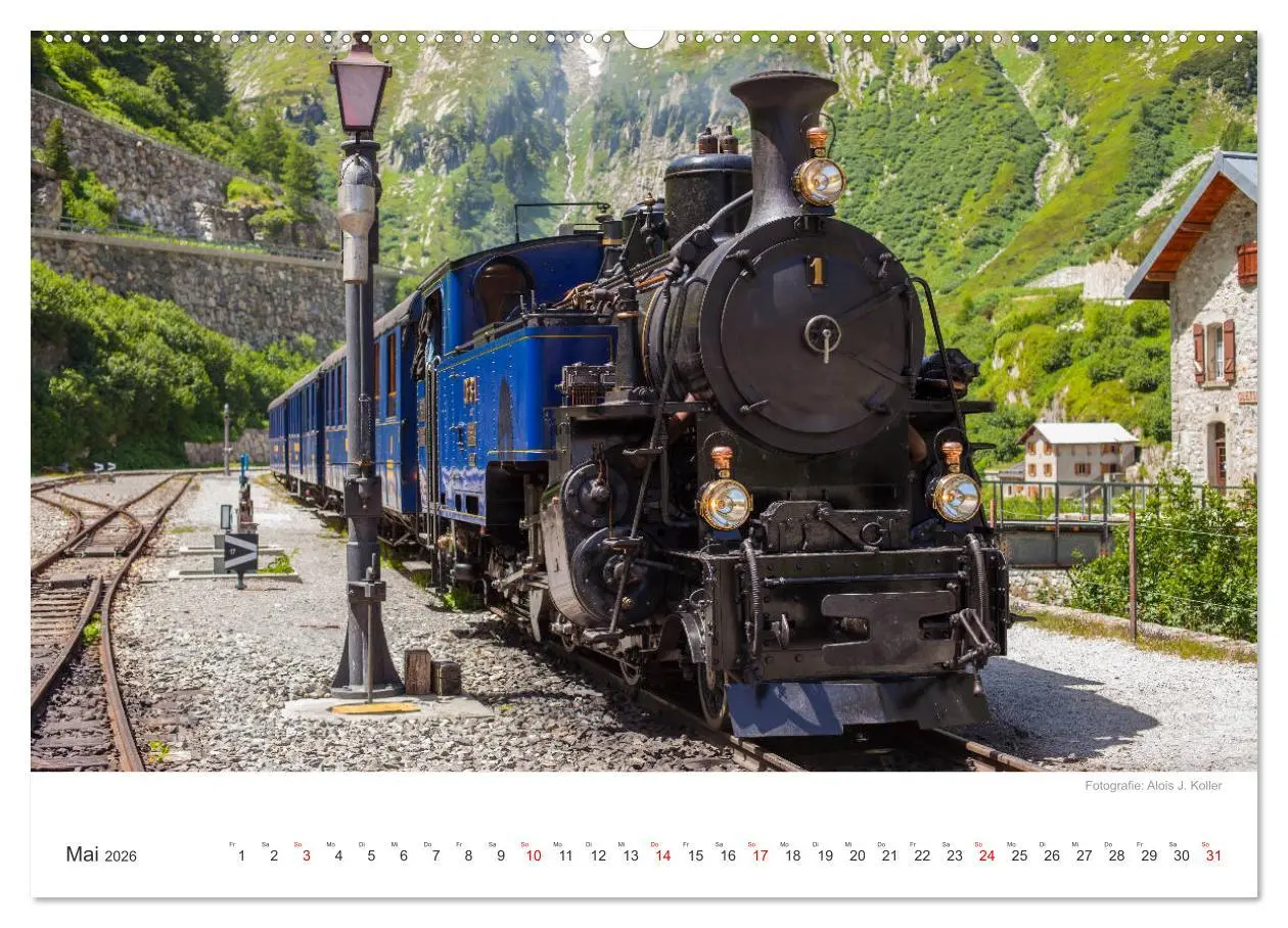 Bild: 9783457761151 | Dampfbahn Furka 2026 (hochwertiger Premium Wandkalender 2026 DIN A2...