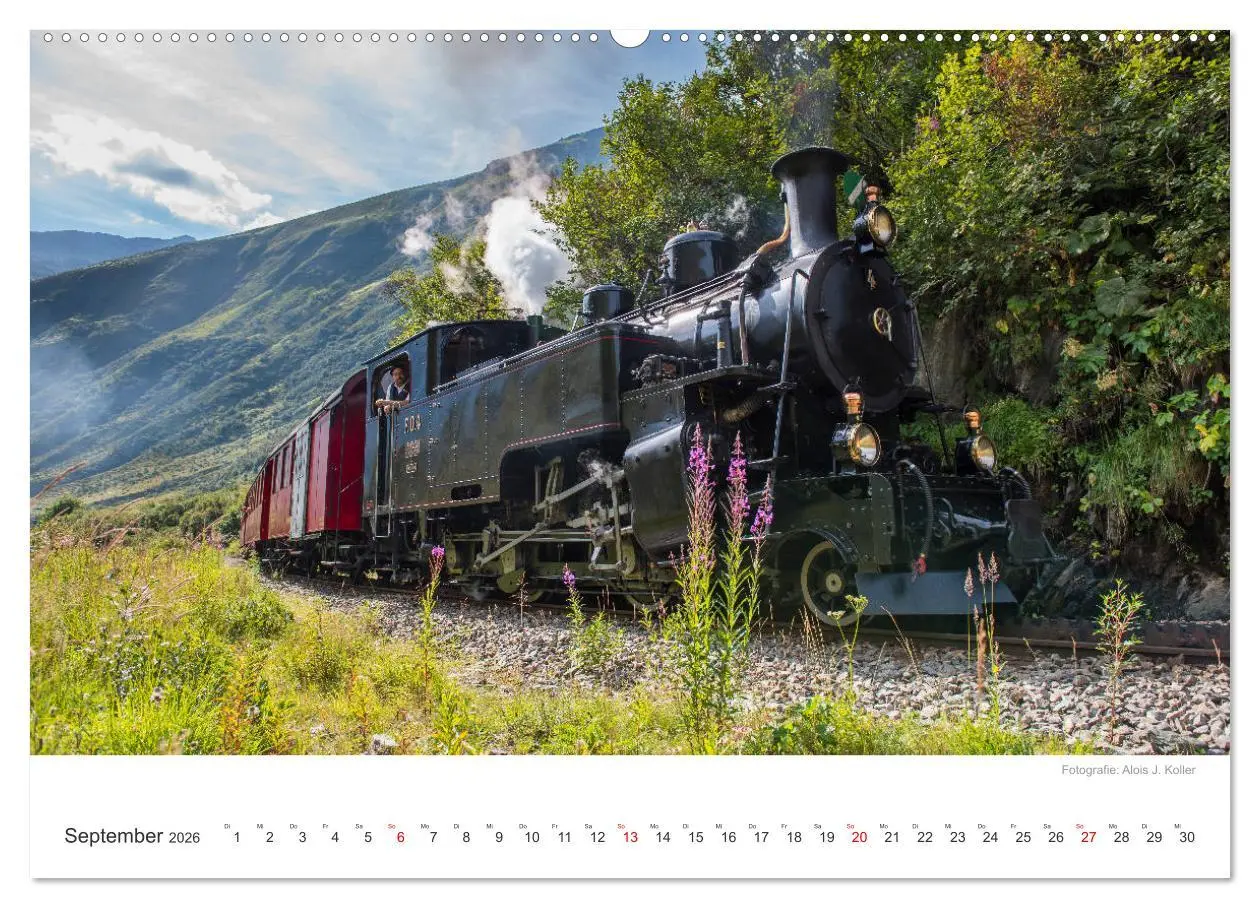 Bild: 9783457761151 | Dampfbahn Furka 2026 (hochwertiger Premium Wandkalender 2026 DIN A2...