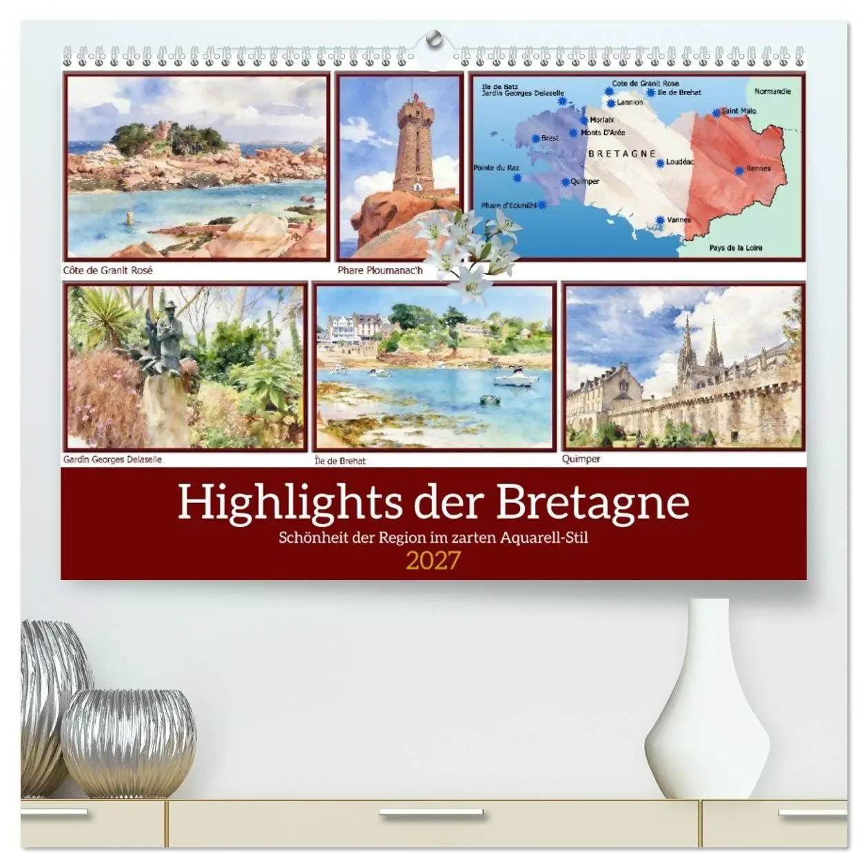 Cover: 9783516781151 | Highlights der Bretagne (hochwertiger Premium Wandkalender 2027 DIN...