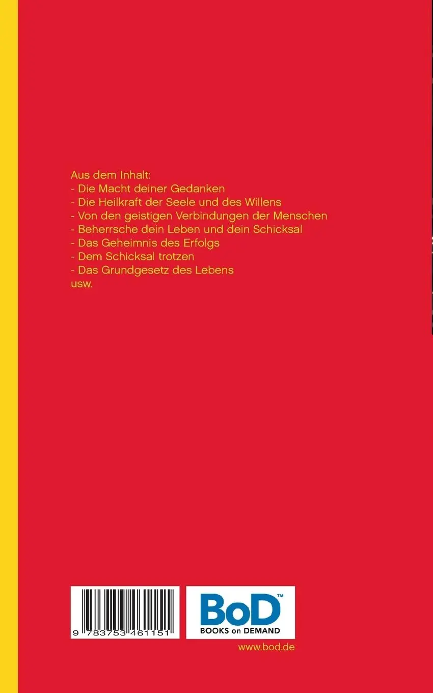 Rückseite: 9783753461151 | Strahlende Kräfte durch positives Denken | Wege zum Glück | Peters