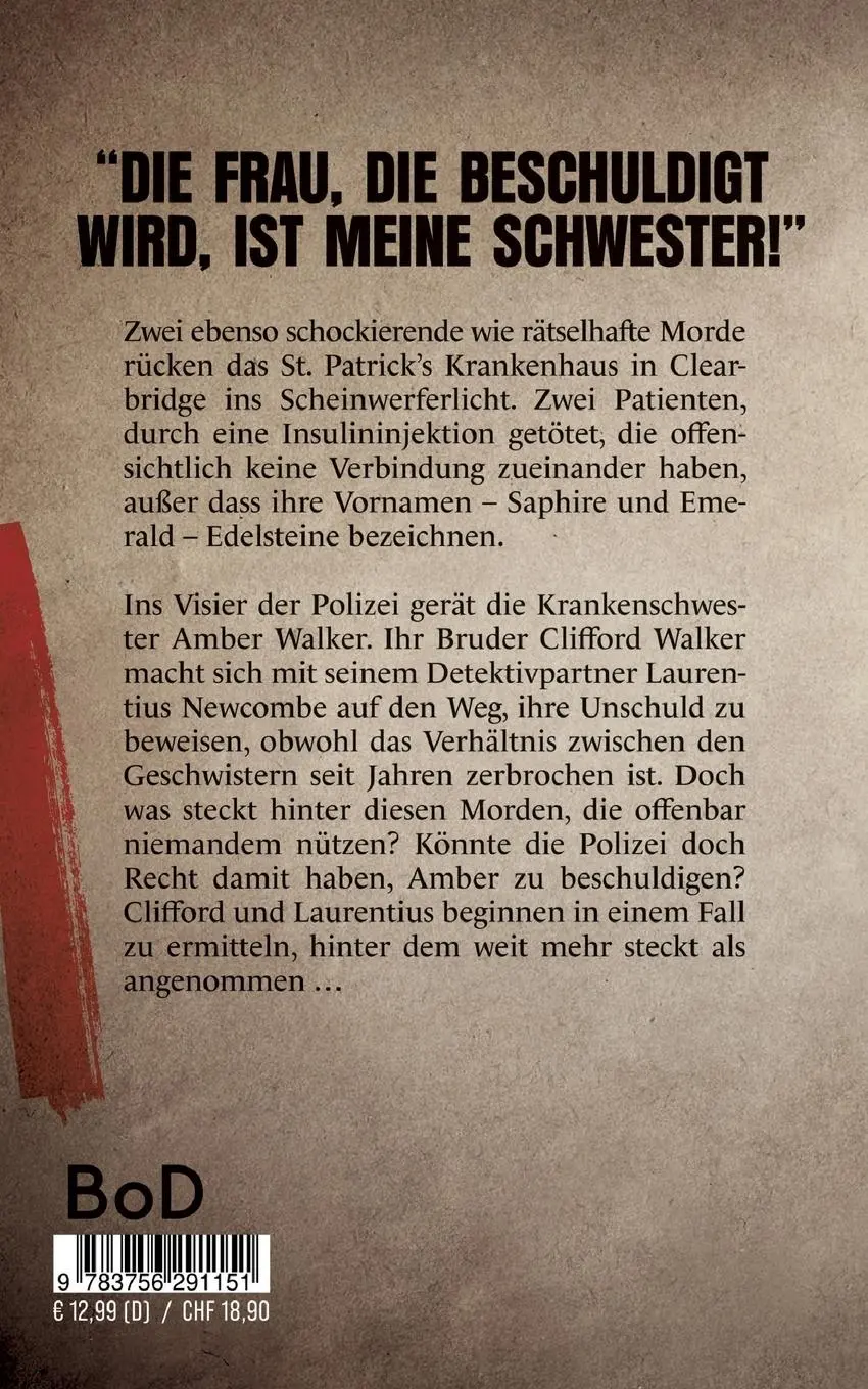 Rückseite: 9783756291151 | Mord, Medizin und Smaragde | Ein Krimi in bester Whodunit-Tradition