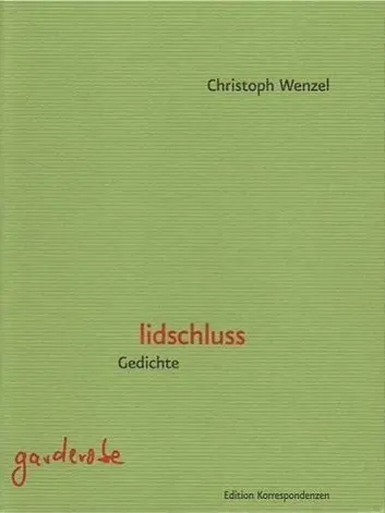 Cover: 9783902951151 | lidschluss | Gedichte | Christoph Wenzel | Buch | 80 S. | Deutsch