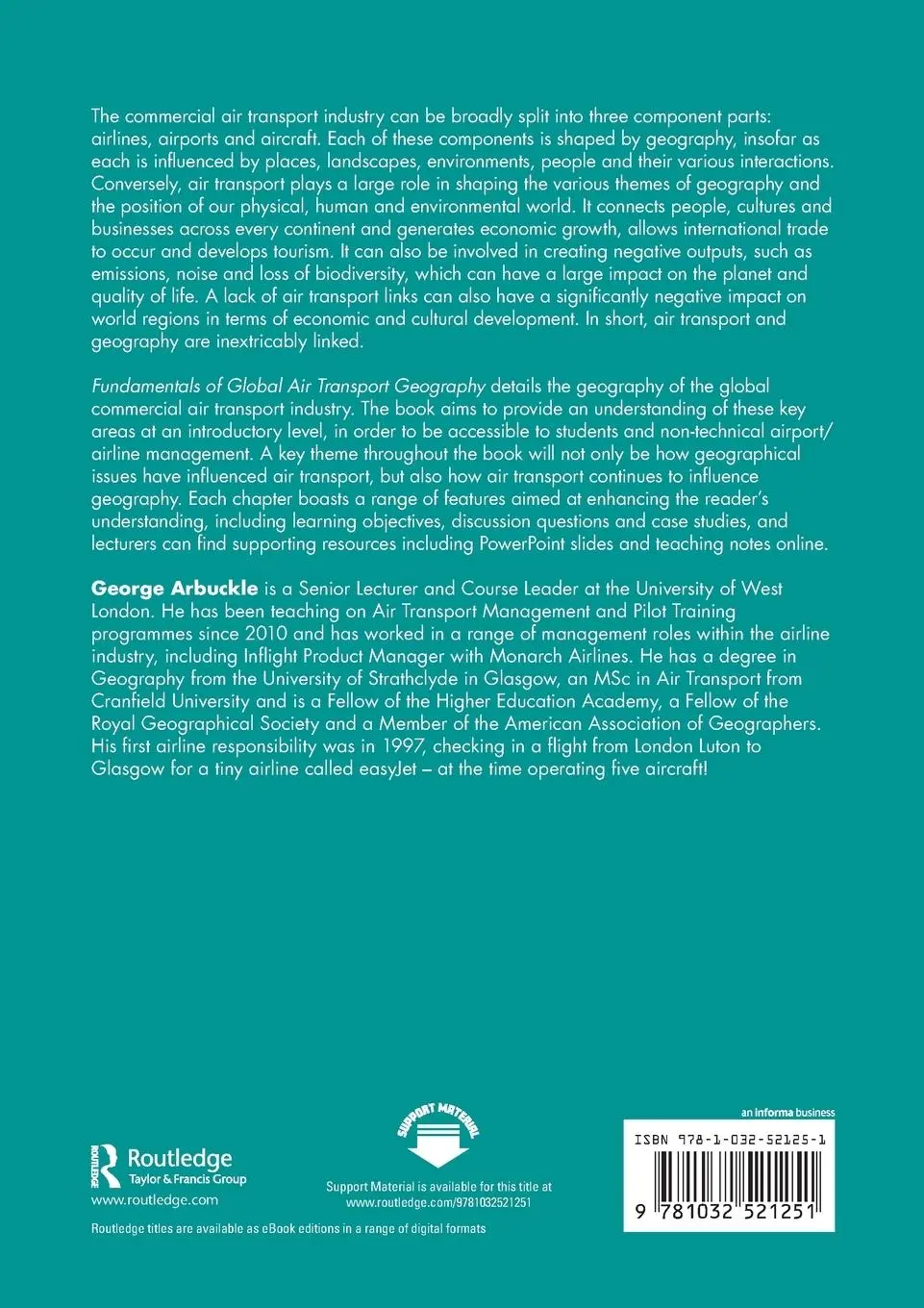 Rückseite: 9781032521251 | Fundamentals of Global Air Transport Geography | George Arbuckle