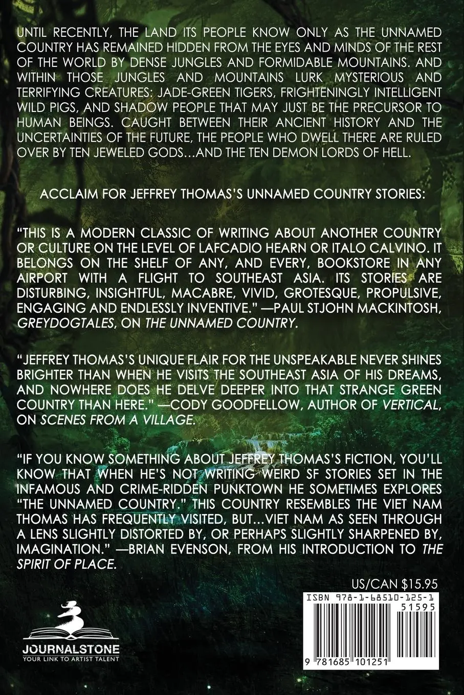 Rückseite: 9781685101251 | Gods of a Nameless Country | Jeffrey Thomas | Taschenbuch | Englisch