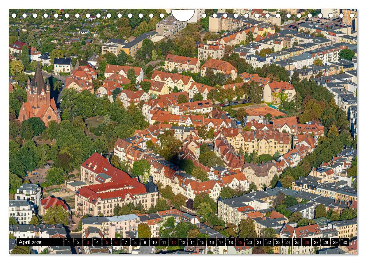 Bild: 9783457751251 | Halle an der Saale von oben (Wandkalender 2026 DIN A4 quer),...