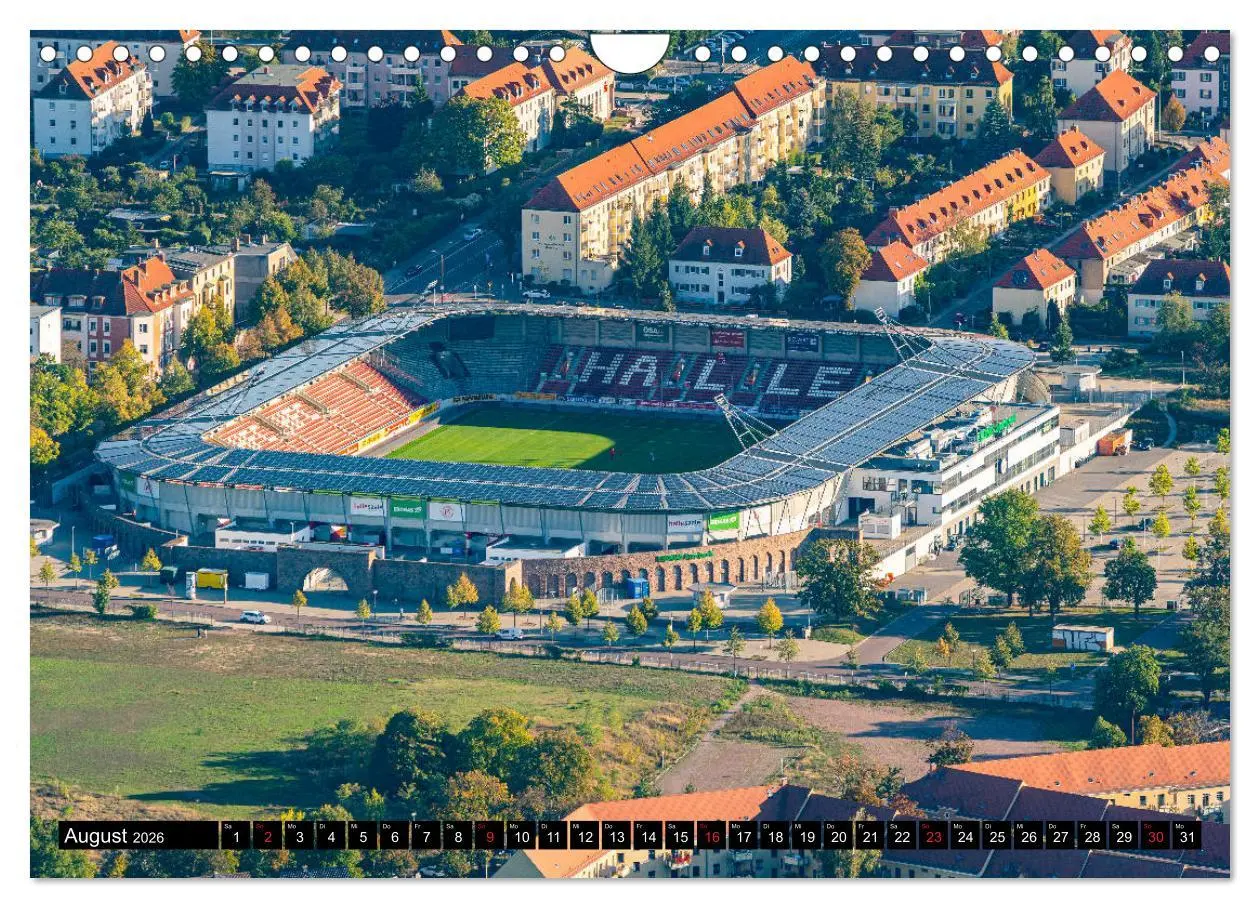 Bild: 9783457751251 | Halle an der Saale von oben (Wandkalender 2026 DIN A4 quer),...