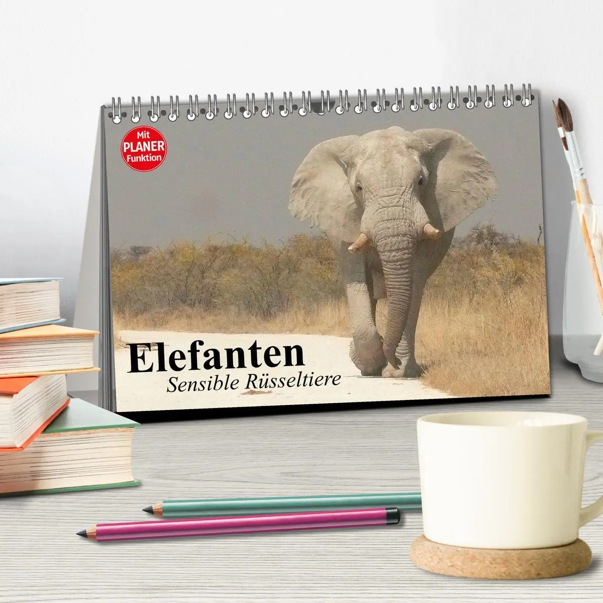 Bild: 9783457991251 | Elefanten. Sensible Rüsseltiere (Tischkalender 2026 DIN A5 quer),...