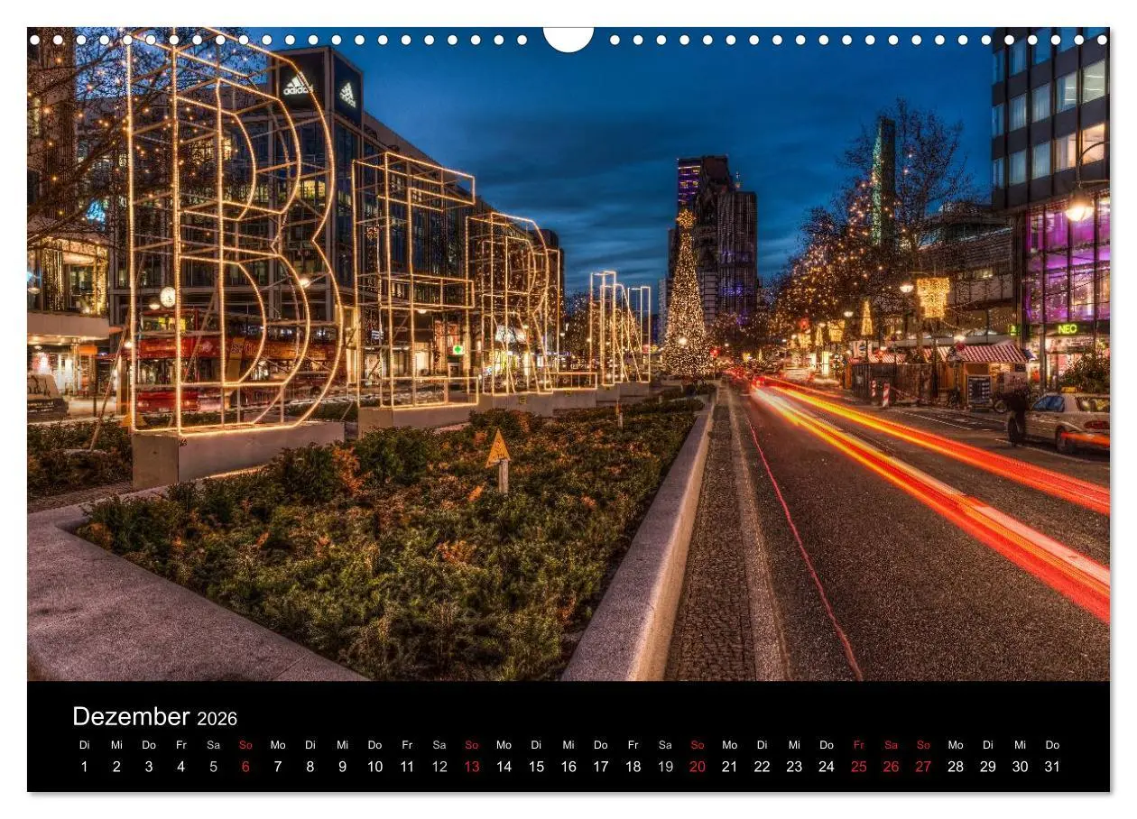 Bild: 9783516081251 | Berlin City bei Nacht (Wandkalender 2026 DIN A3 quer), CALVENDO...