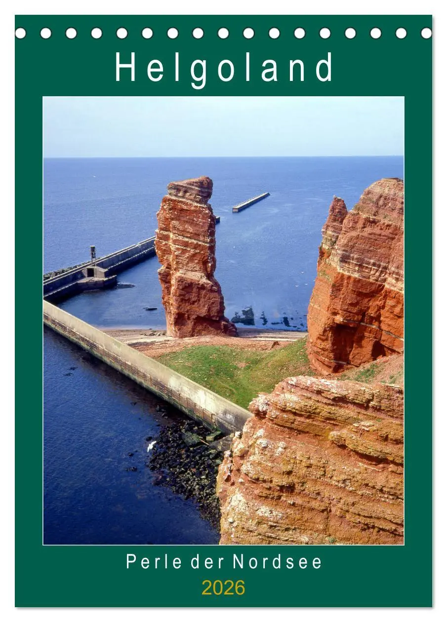 Cover: 9783516391251 | Helgoland, Perle der Nordsee (Tischkalender 2026 DIN A5 hoch),...