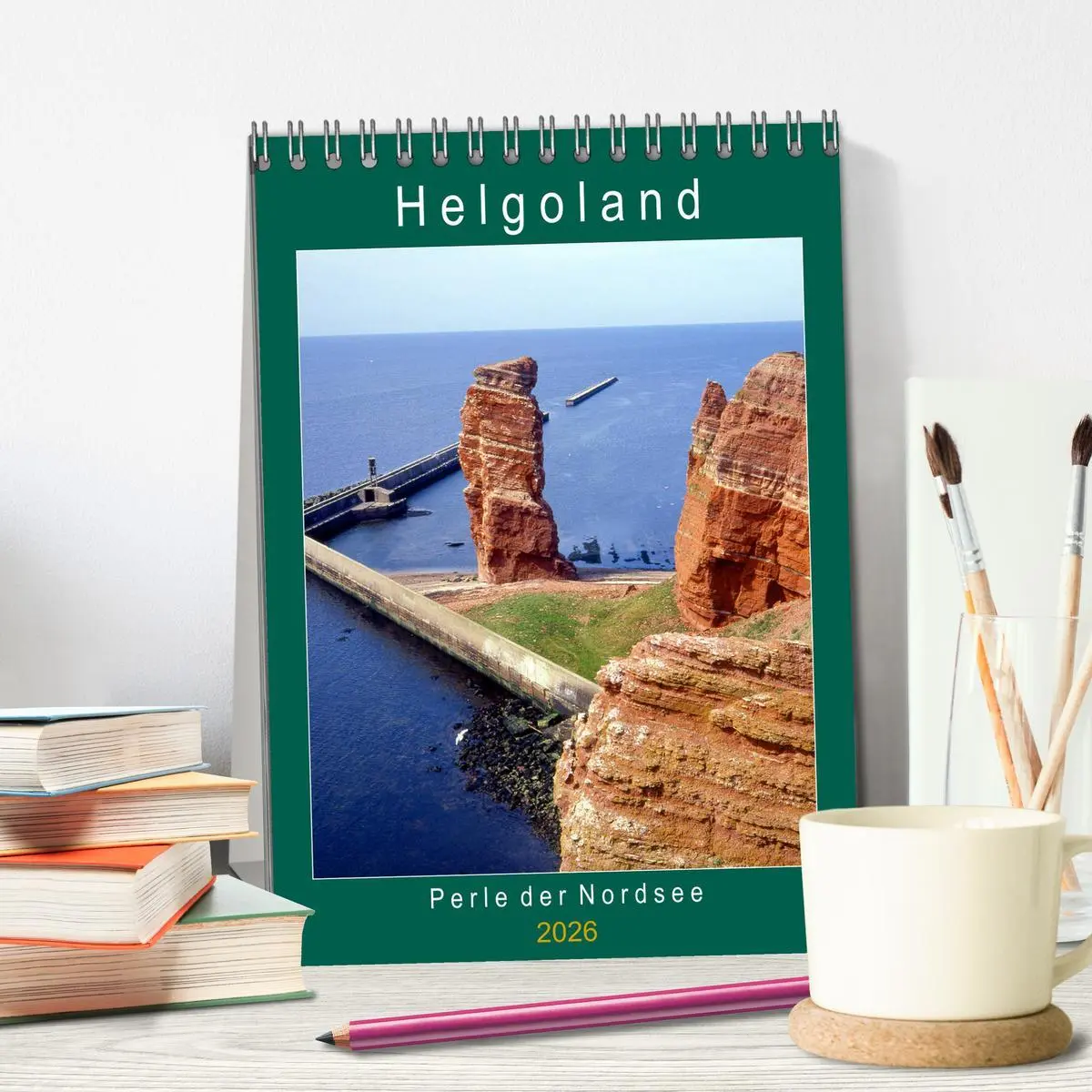 Bild: 9783516391251 | Helgoland, Perle der Nordsee (Tischkalender 2026 DIN A5 hoch),...