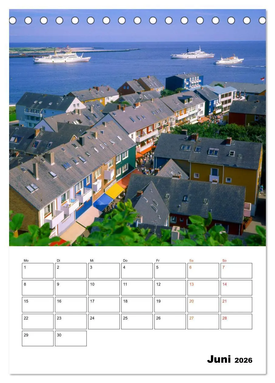 Bild: 9783516391251 | Helgoland, Perle der Nordsee (Tischkalender 2026 DIN A5 hoch),...