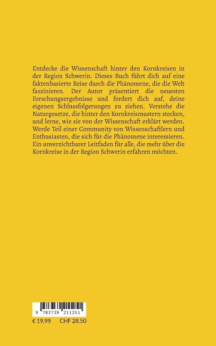 Rückseite: 9783739211251 | Die mysteriösen Kornkreise bei Schwerin | Herold Zu Moschdehner | Buch