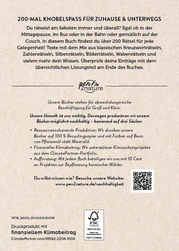 Rückseite: 9783987641251 | Rätsel jederzeit | Der bunte Rätselmix für Zwischendurch | Buch | 2024