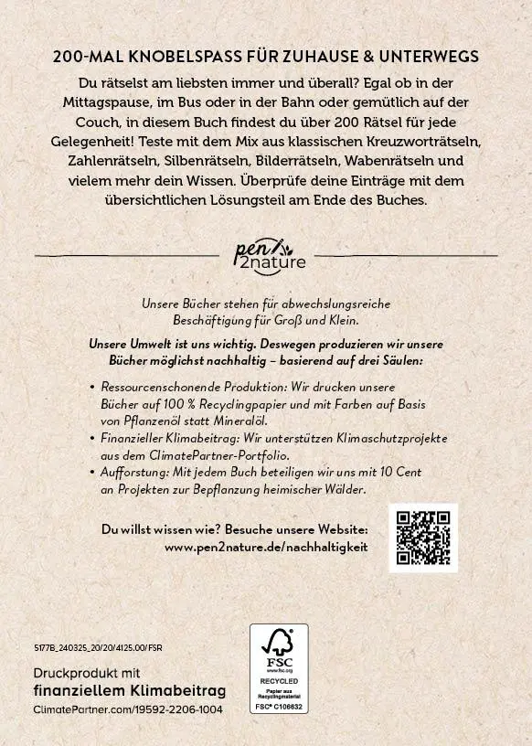 Rückseite: 9783987641251 | Rätsel jederzeit | Der bunte Rätselmix für Zwischendurch | Buch | 2024