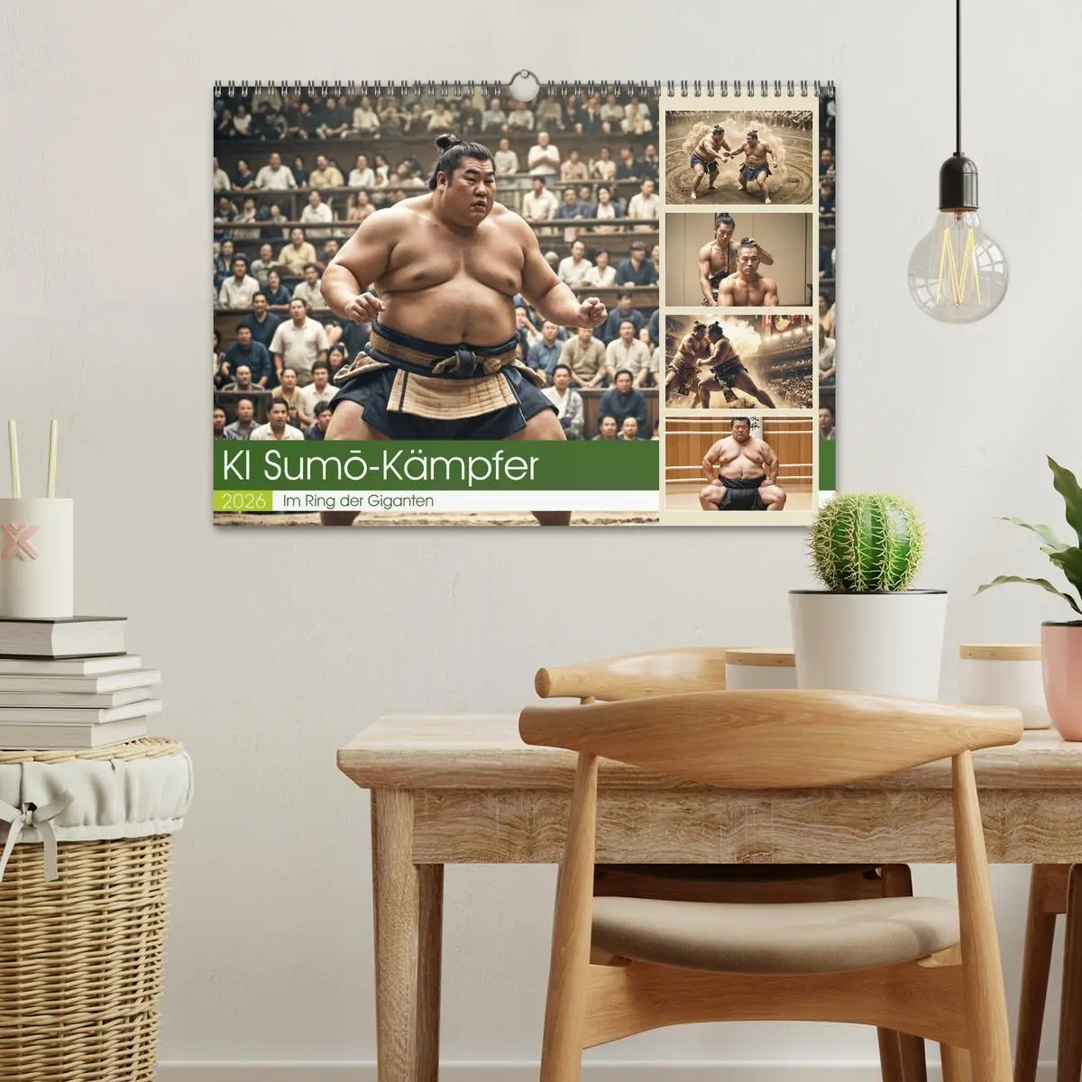 Bild: 9783457361351 | KI Sumo-Kämpfer Im Ring der Giganten (Wandkalender 2026 DIN A3...