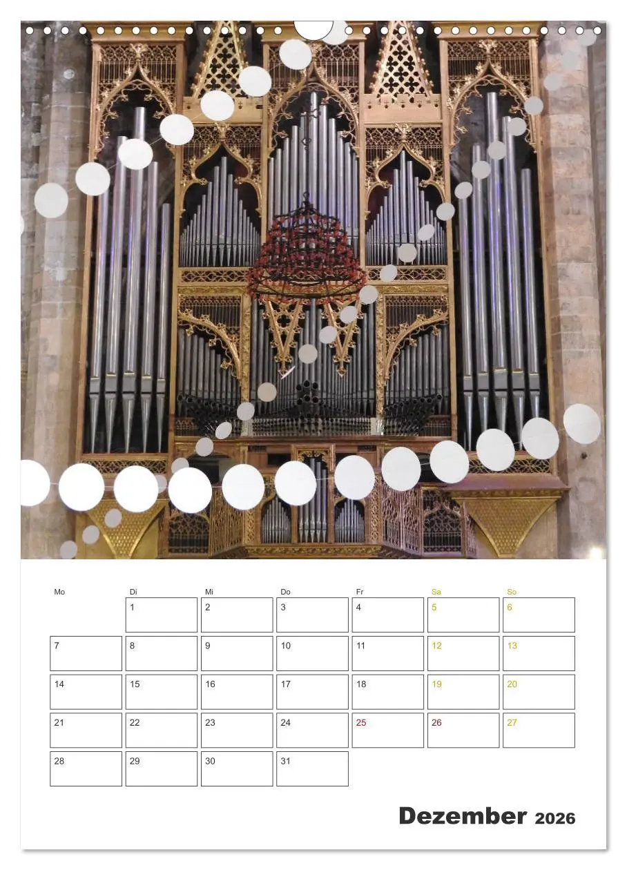 Bild: 9783516381351 | Orgeln zum Verlieben! (Wandkalender 2026 DIN A3 hoch), CALVENDO...