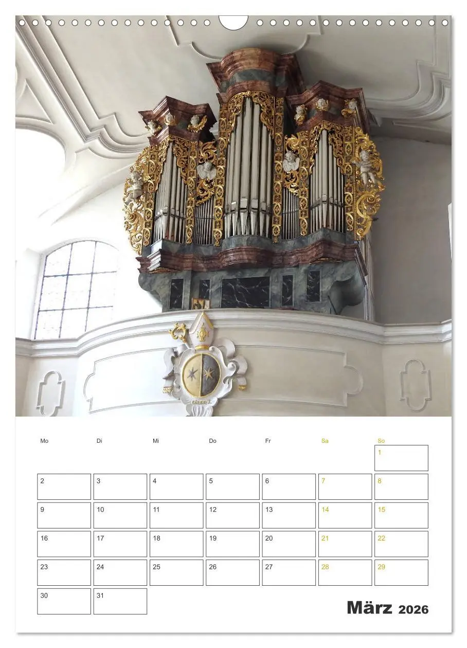 Bild: 9783516381351 | Orgeln zum Verlieben! (Wandkalender 2026 DIN A3 hoch), CALVENDO...