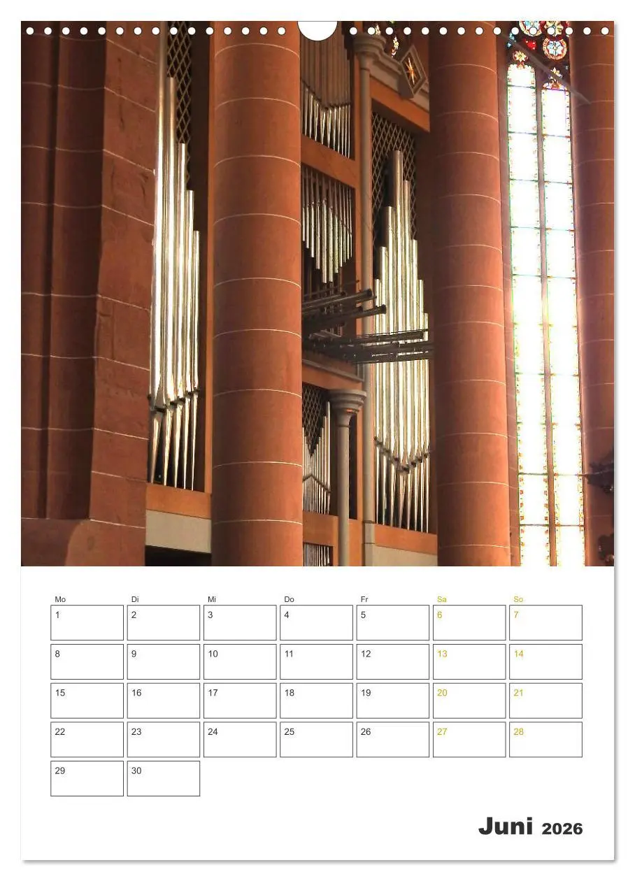 Bild: 9783516381351 | Orgeln zum Verlieben! (Wandkalender 2026 DIN A3 hoch), CALVENDO...