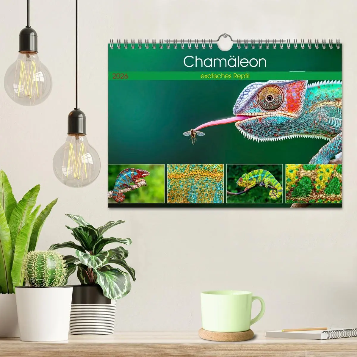 Bild: 9783516691351 | Chamäleon - exotisches Reptil (Wandkalender 2026 DIN A4 quer),...