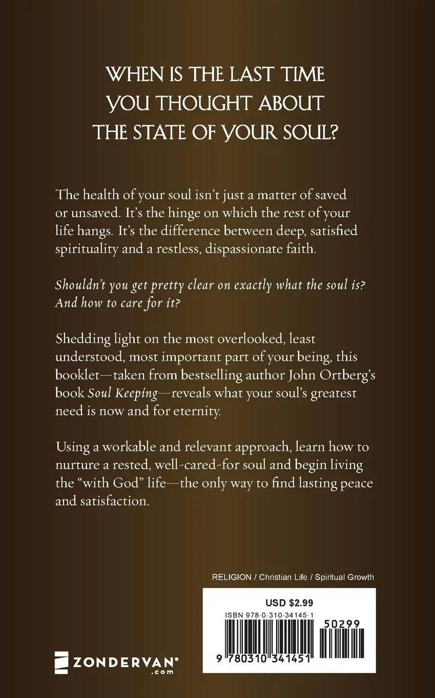 Rückseite: 9780310341451 | You Have a Soul Booklet | John Ortberg | Taschenbuch | Englisch | 2019