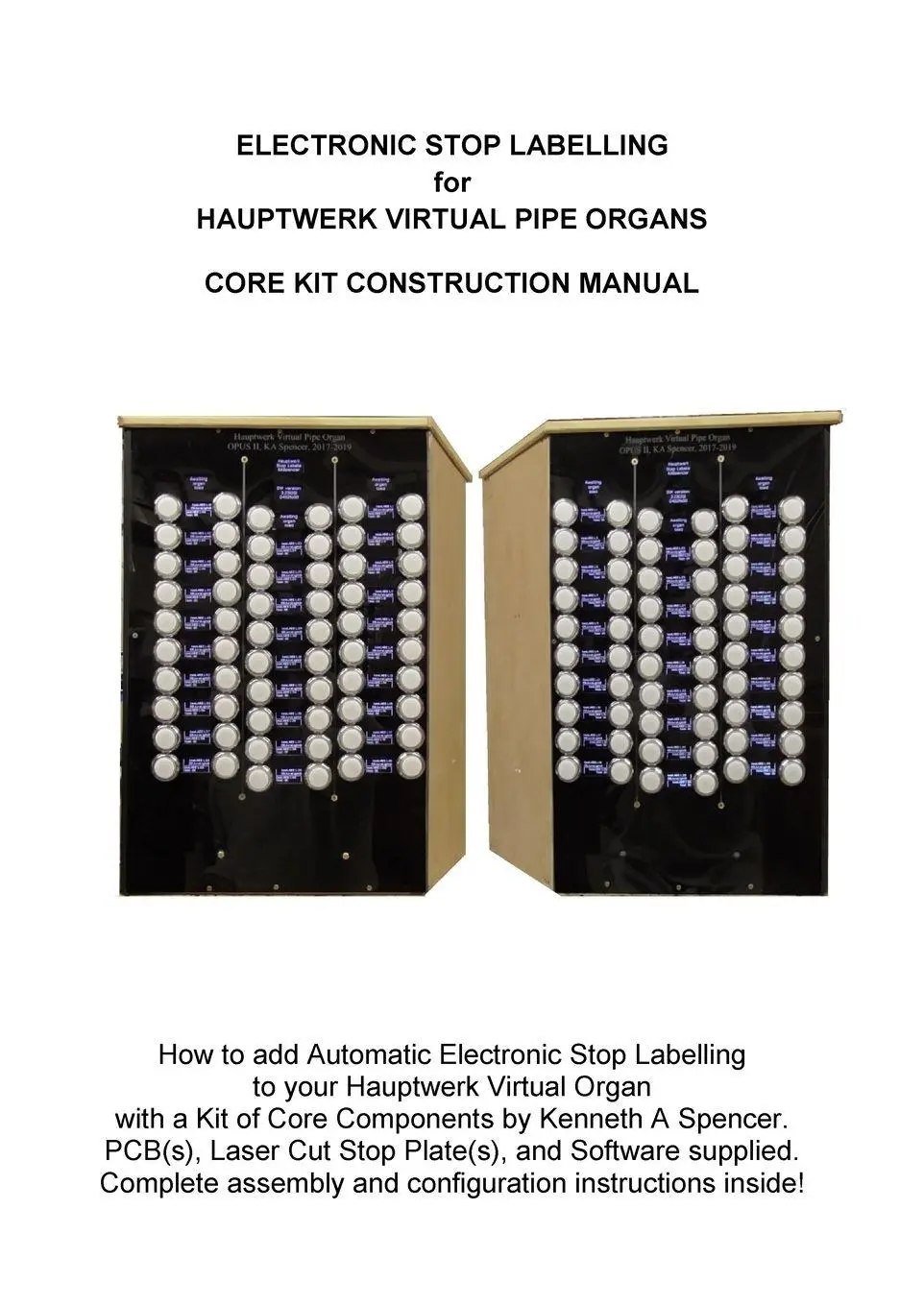 Cover: 9781008911451 | Electronic Labelling for Hauptwerk Organs | Construction Manual | Buch