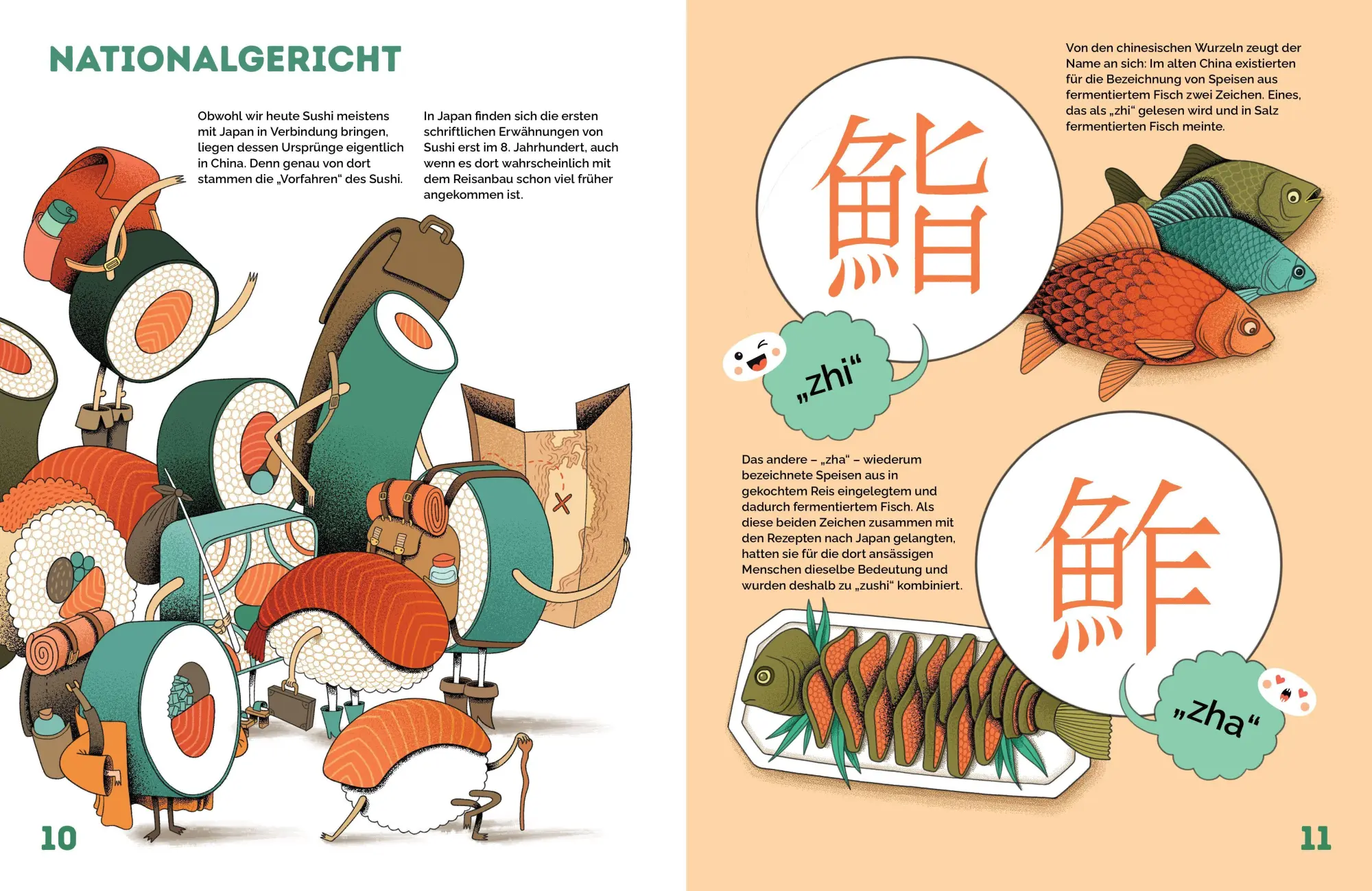 Bild: 9783039641451 | Sushi | Eine illustrierte Geschichte zum Reinbeißen | Dávid Sobo¿